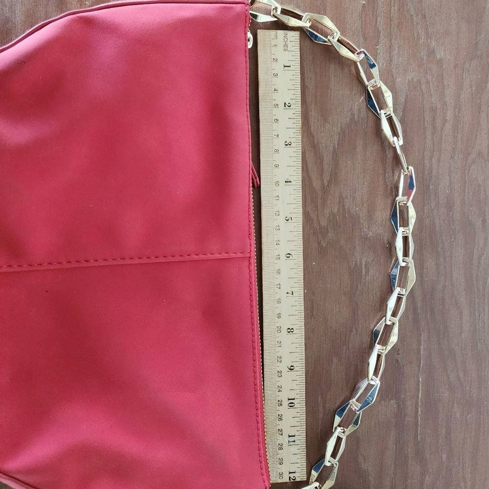 Universal Thread Women's Slouched Half Moon Shoulder Bag Red - Picture 3 of 3